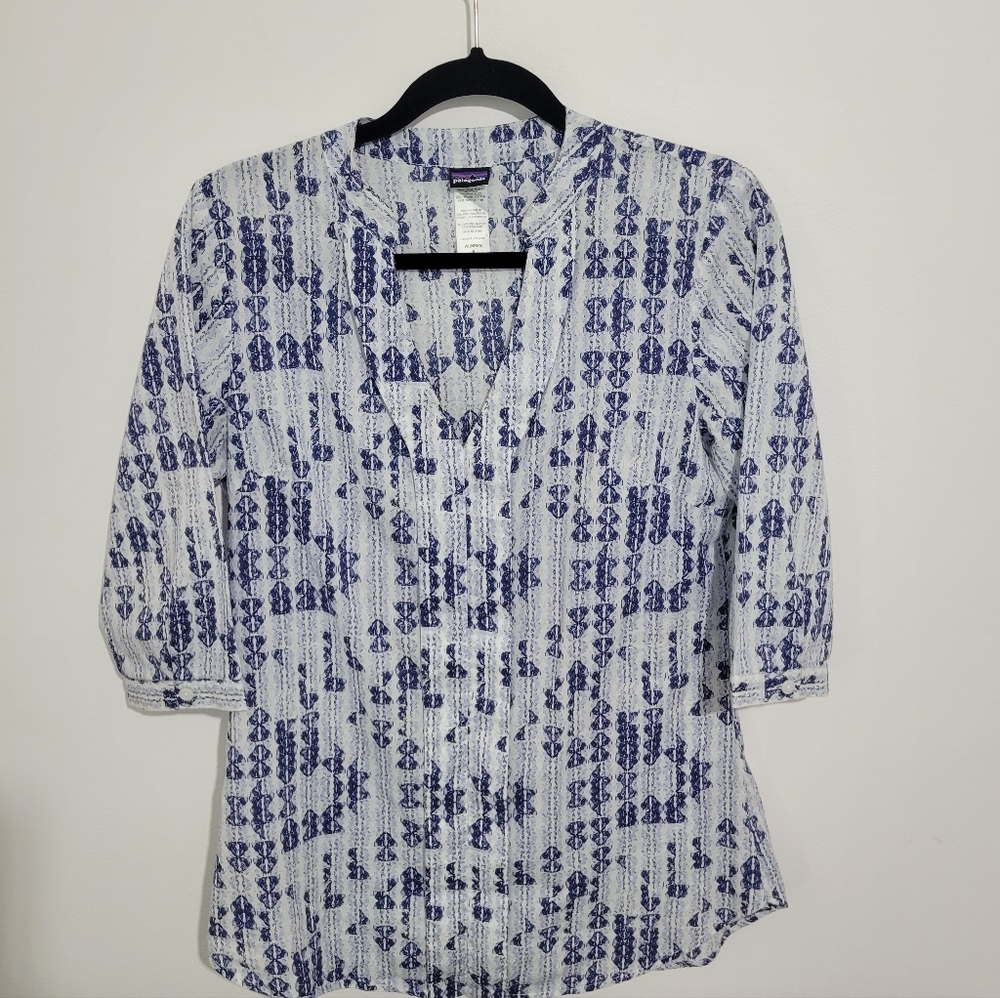 PATAGONIA WOMEN'S SEDUM ORGANIC COTTON TUNIC SIZE 8